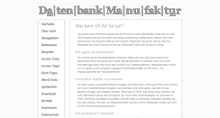Desktop Screenshot of datenbankmanufaktur.de