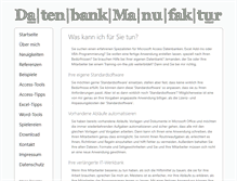 Tablet Screenshot of datenbankmanufaktur.de